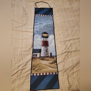 Vintage Lighthouse Hanging Beach Ocean Tapestry 9"x41” Island Cottagecore